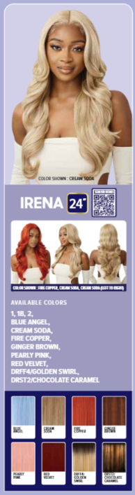 Outre HD Transparent Glueless Lace Pre-Plucked 5" Deep Part Lace Front Wig Irena - Elevate Styles