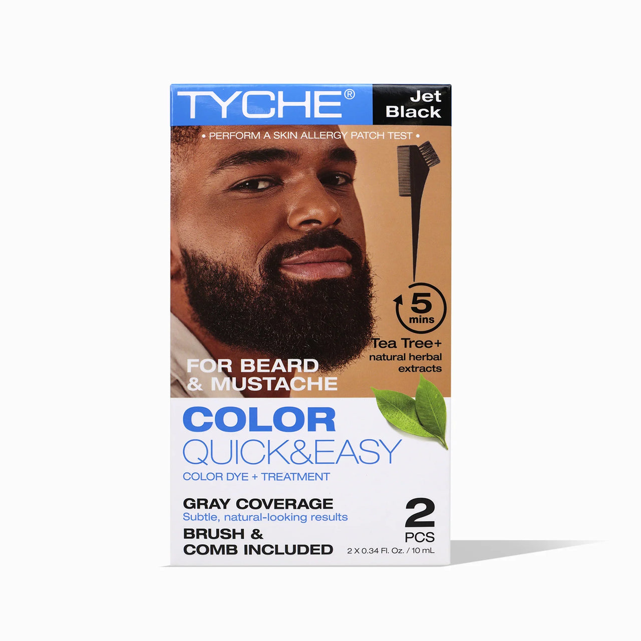 Tyche Color Quick & Easy – Jet Black (Beard & Mustache) - Elevate Styles