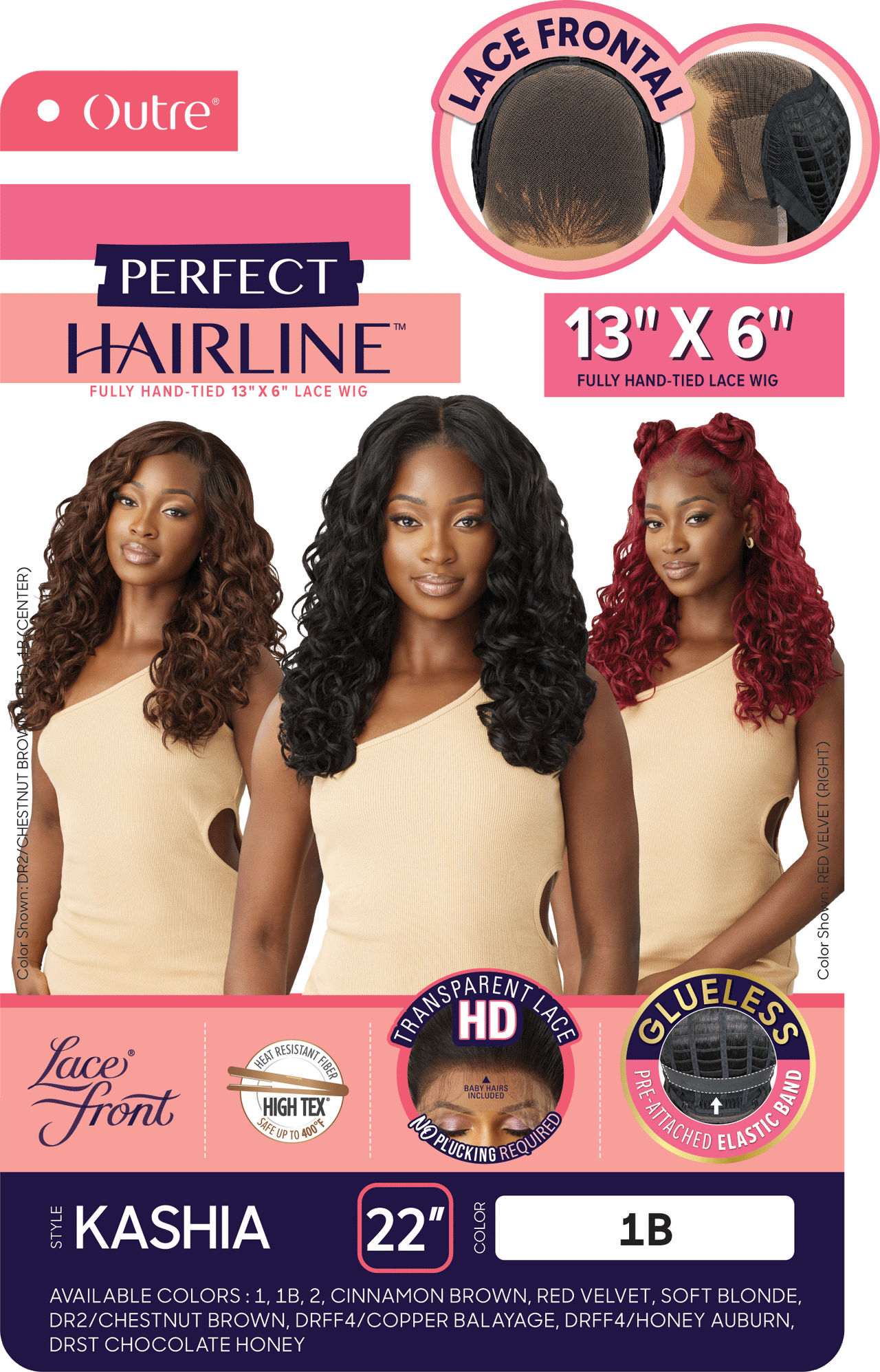 Outre Perfect Hairline 360 Frontal Lace 13"x 6" HD Transparent Lace Front Wig Kashia - Elevate Styles