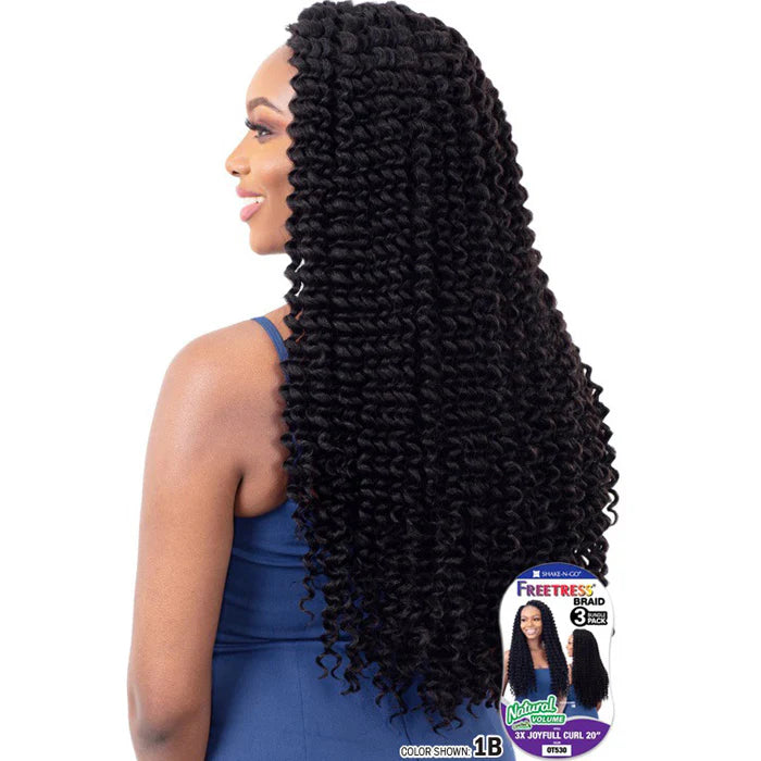 Shake N Go Freetress Braid 3x Joyfull Curl 20" - Elevate Styles