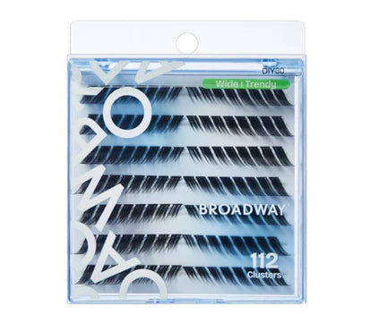 Broadway Wide Trendy Lashes – DIY Customizable Extensions (70–140 pcs) – DIY30 - Elevate Styles