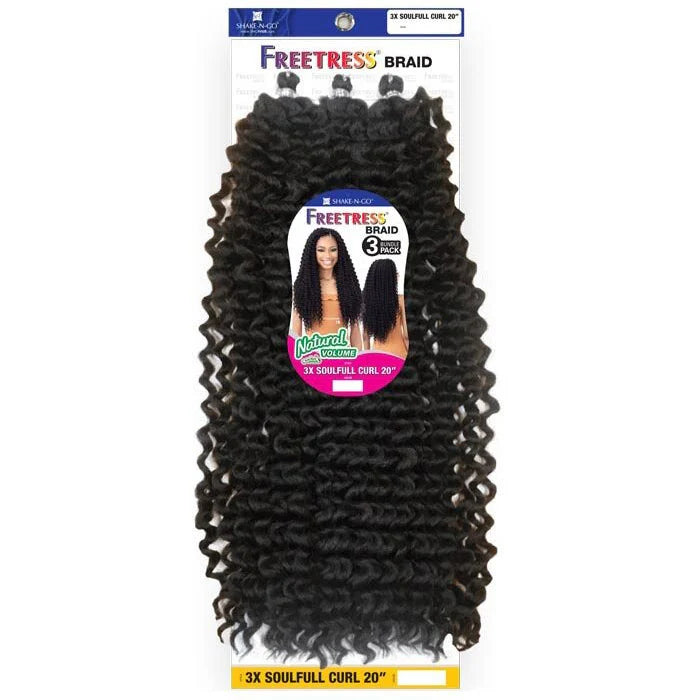 Shake N Go Freetress Braid 3x Soulfull Curl 20" - Elevate Styles