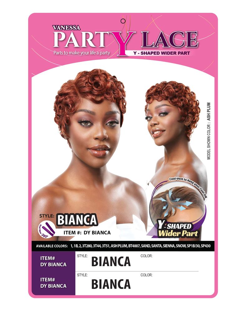 Vanessa Party Lace Y-Shaped Lace Part Wig Bianca - Elevate Styles