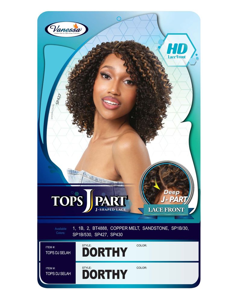 Vanessa Top Lace HD Deep J-Part Lace Front Wig Tops DJ Dorthy - Elevate Styles
