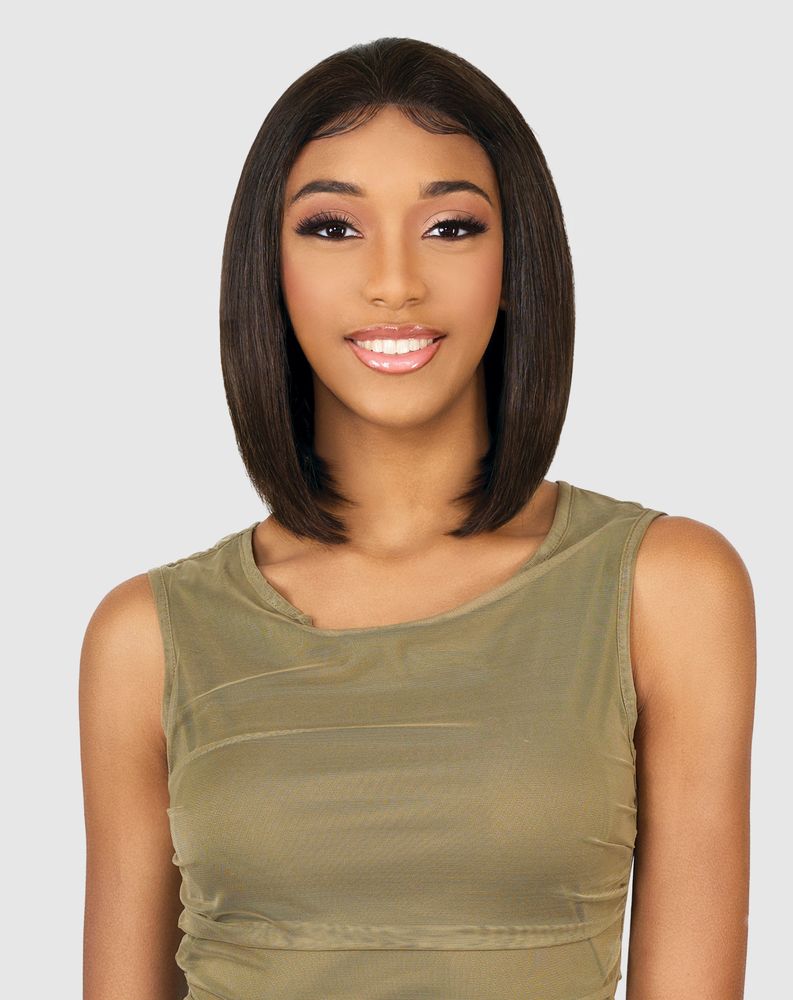 Vanessa H134 Hanna Premium Brazilian 100% Human Hair HD Lace Front Wig – 13" x 4" Free Part Custom Molded Sleek Bob