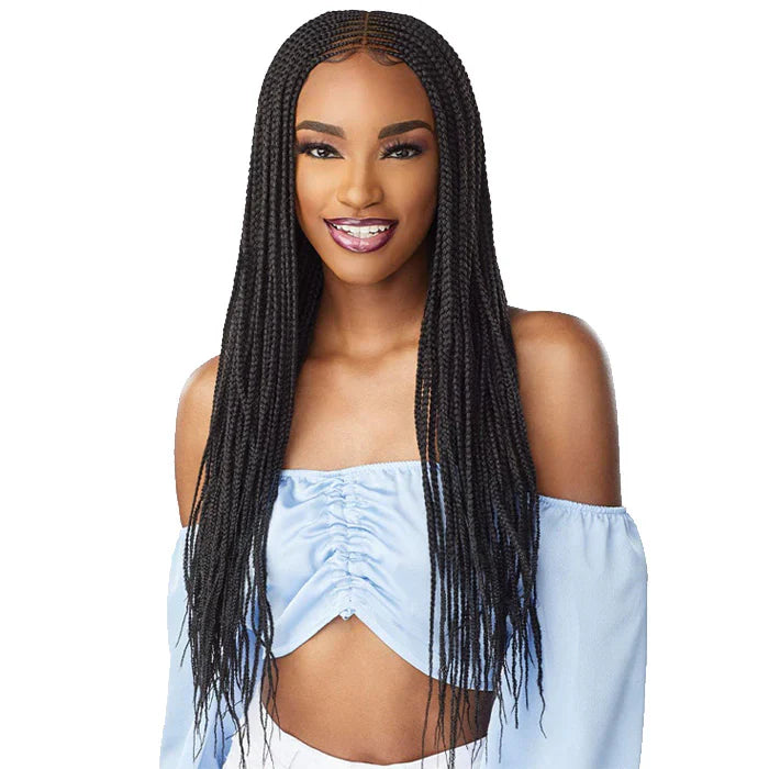 Sensationnel Cloud 9 Swiss Lace HD Hand Braided Wig Center Part Feed In 28 LDCPFI28 - Elevate Styles
