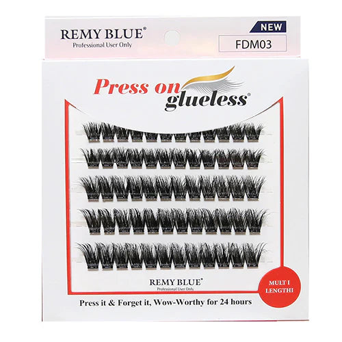 Remy Blue Press On Glueless Multi Length FDM03 - Elevate Styles