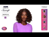 Outre Perfect Hairline Swoop Series Frontal Lace 13"x 4" HD Transparent Lace Front Wig Swoop 24 QLPHLSSWO24