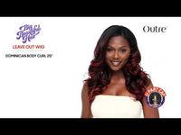 Outre Big Beautiful Hair Human Blend Leave Out U Part Wig Dominican Body Curl 20"