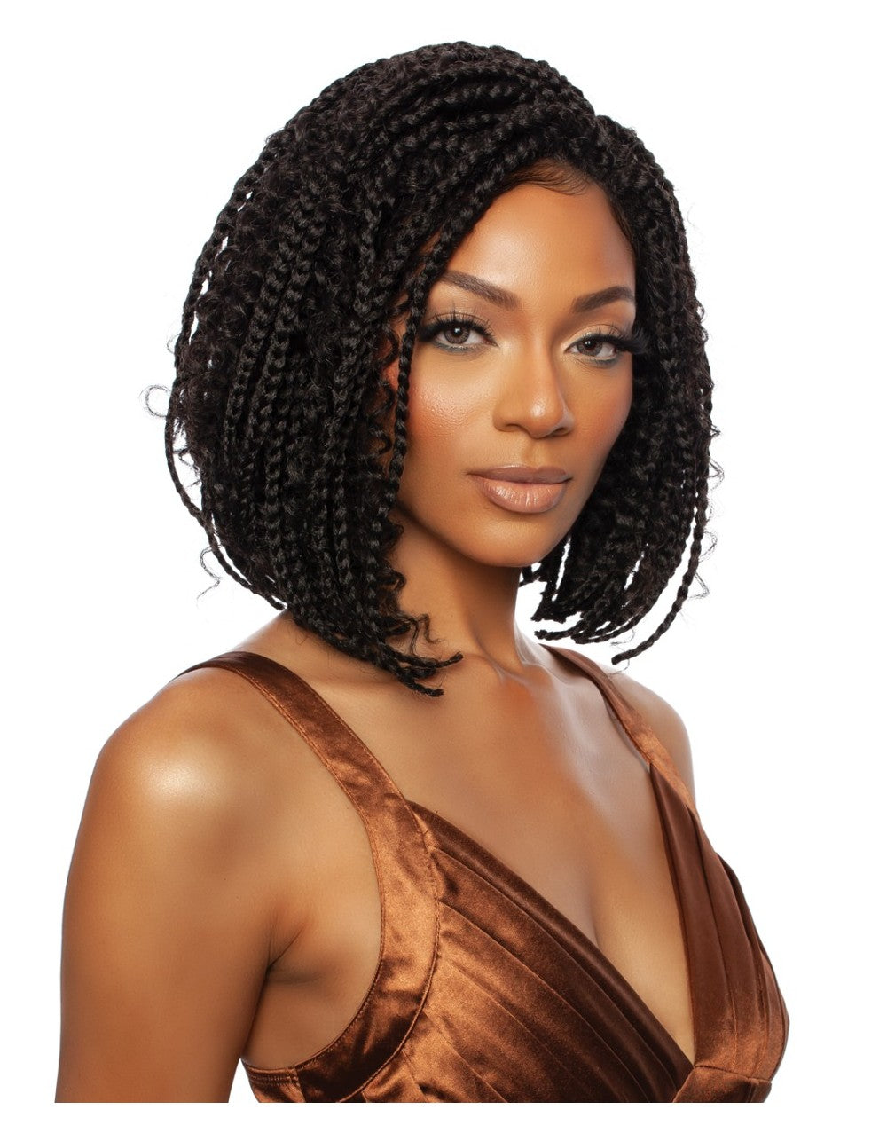 Mane Concept HD Inspire 4x4 Free Part Braid Lace Front Wig - BOHO BOX BRAID 12" RCHB206 - Elevate Styles