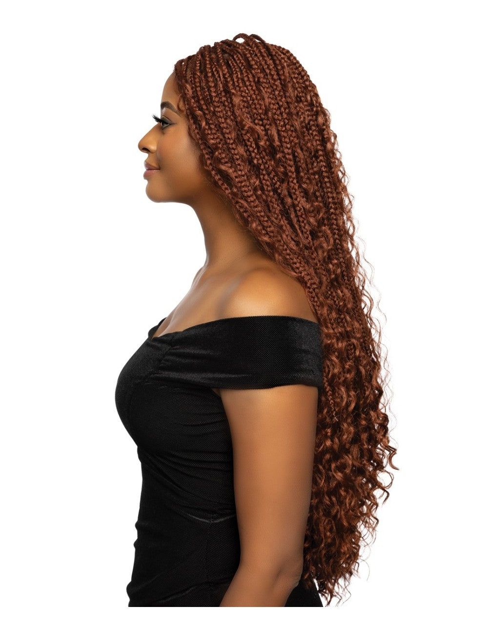 Mane Concept HD Inspire 4x4 Free Part Braid Lace Front Wig - BOHO BOX BRAID 30"" RCHB208 - Elevate Styles