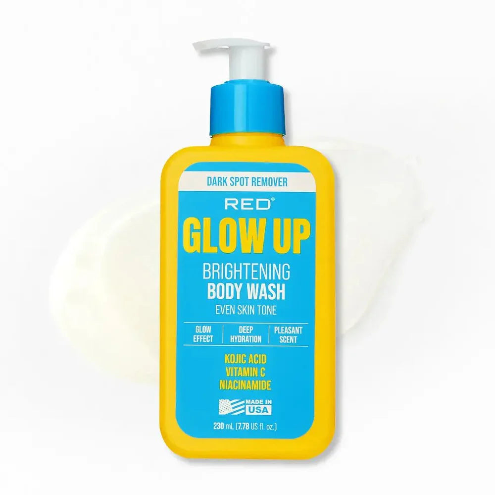 Red by Kiss Glow Up Brightening Body Wash with Kojic Acid, Vitamin C & Niacinamide – 230ml