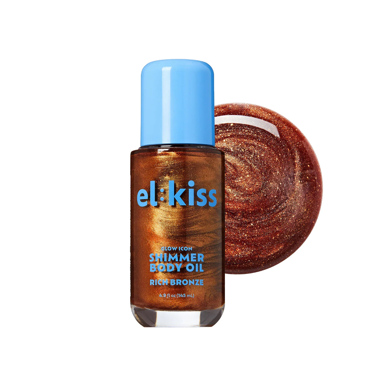 KISS Glow Icon Shimmer Body Oil Rich Bronze 4.9 oz - Elevate Styles