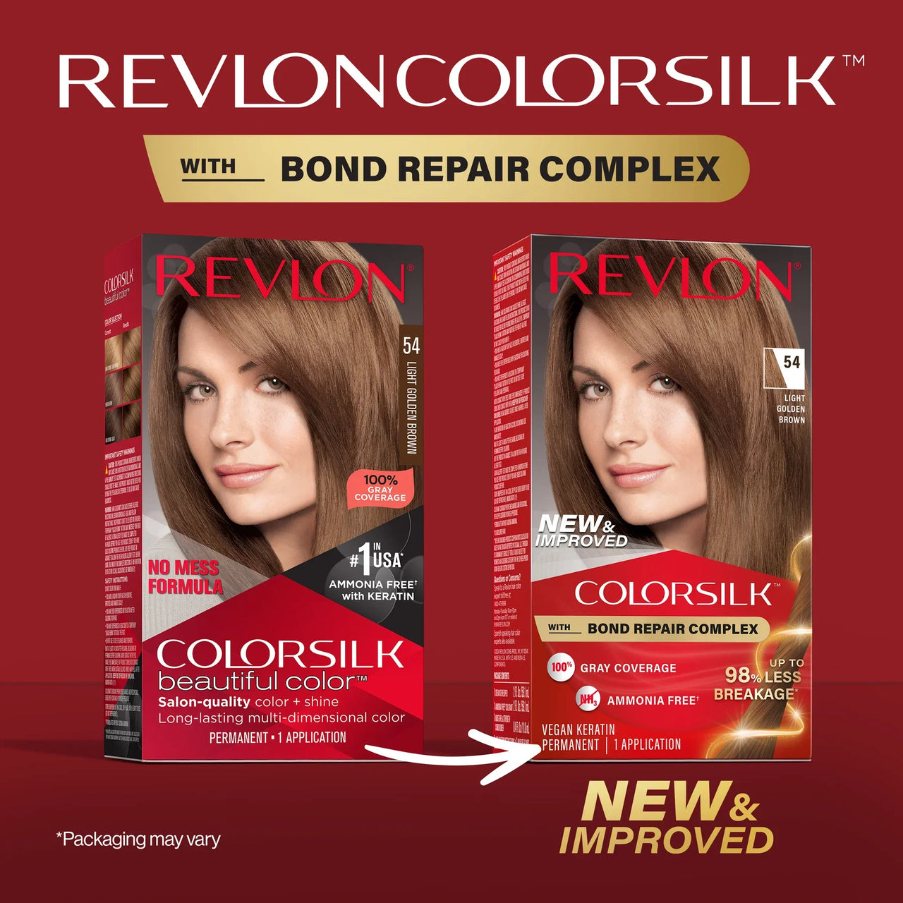 Revlon Colorsilk Permanent Hair Color 54 Light Golden Brown - Elevate Styles