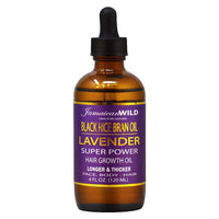 Thumbnail for Jamaican Wild Black Rice Bran Oil Lavender Super Power Hair Growth Oil 4oz - Elevate Styles