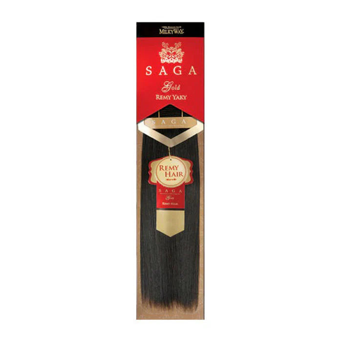 MilkyWay Saga Gold Remy Yaky 100% Human Hair Weave - 10S"-18" - Elevate Styles