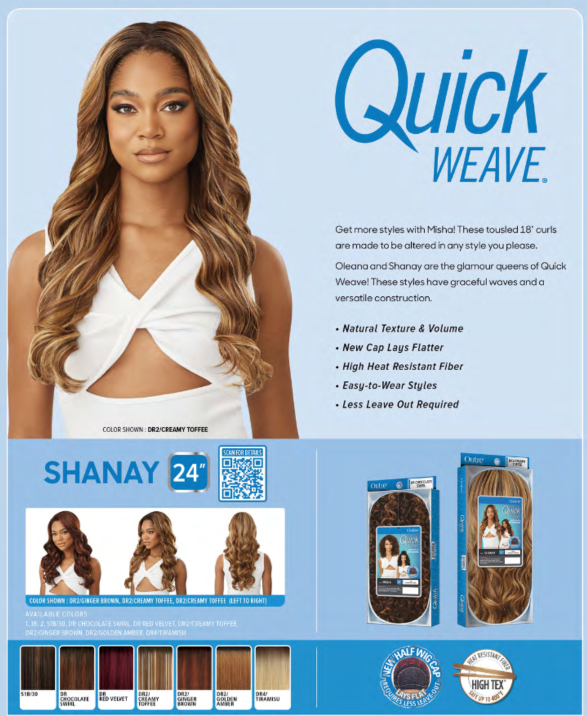 Outre QuickWeave Half Wig Shanay - Elevate Styles