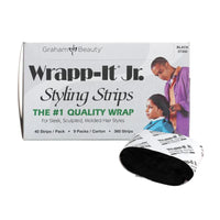 Thumbnail for Graham Beauty Wrapp It Jr Styling Strips Black 40 Strips - Elevate Styles