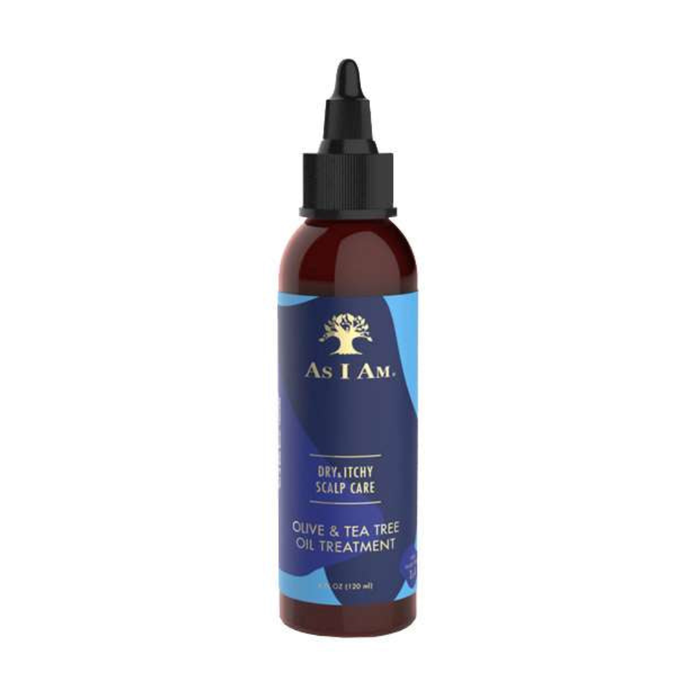As I Am Olive & Tea Tree Oil Treatment – Dry & Itchy Scalp Care – 4 oz - Elevate Styles