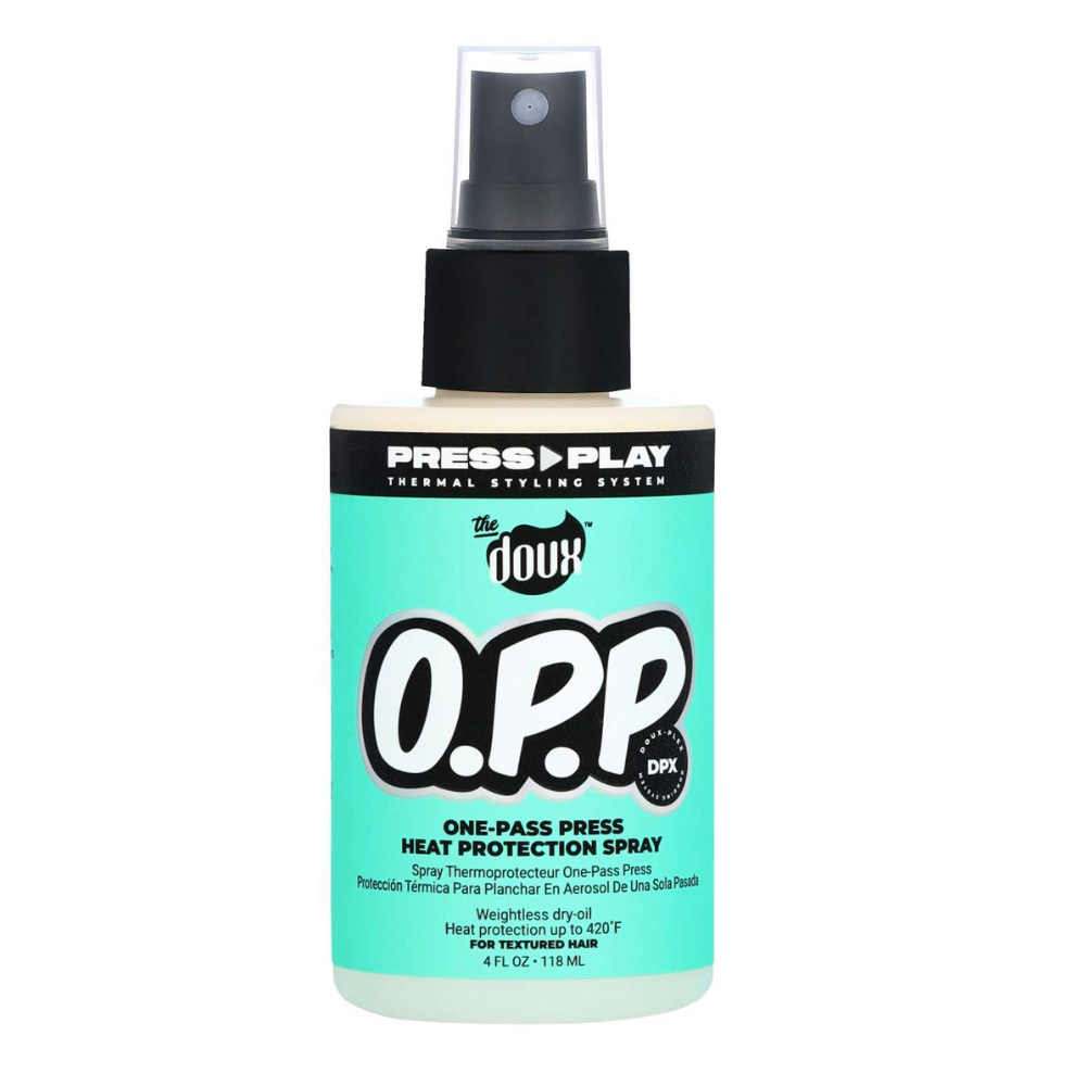 The Doux O.P.P. One-Pass Press Heat Protection Spray – 4 oz - Elevate Styles