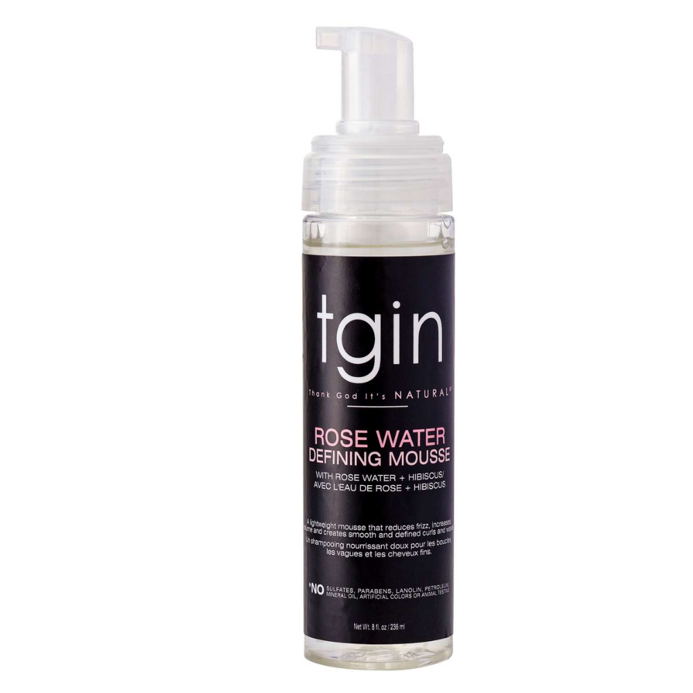 TGIN Rose Water Curl Defining Mousse – 8 oz - Elevate Styles