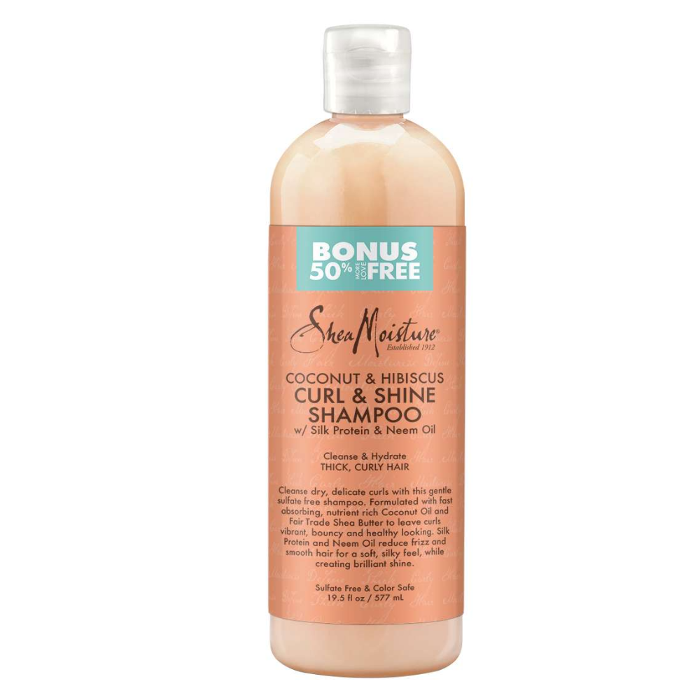 SheaMoisture Coconut & Hibiscus Curl Shampoo – 19.5 oz - Elevate Styles