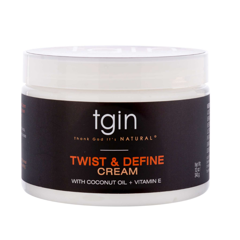 TGIN Twist & Define Cream – With Coconut Oil & Vitamin E – 12 oz - Elevate Styles