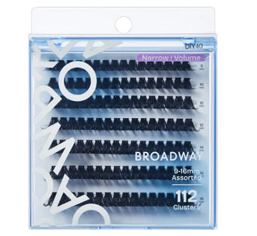 Broadway Narrow Volume Lashes – DIY Customizable Extensions (70–140 pcs) – DIY40 - Elevate Styles