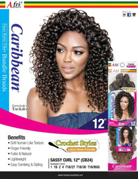 Thumbnail for Mane Concept Caribbean Bundle Crochet Braid SASSY CURL 12