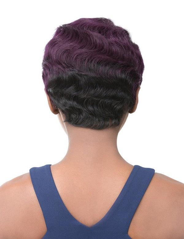 Its A Wig 100% Human Hair Finger Wave Bob Pixie Wig Nuna - Elevate Styles