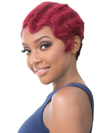 Thumbnail for Its A Wig 100% Human Hair Finger Wave Bob Pixie Wig Nuna - Elevate Styles