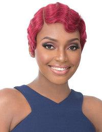 Thumbnail for Its A Wig 100% Human Hair Finger Wave Bob Pixie Wig Nuna - Elevate Styles