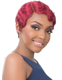 Thumbnail for Its A Wig 100% Human Hair Finger Wave Bob Pixie Wig Nuna - Elevate Styles