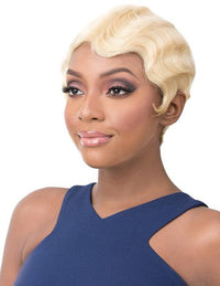 Thumbnail for Its A Wig 100% Human Hair Finger Wave Bob Pixie Wig Nuna - Elevate Styles