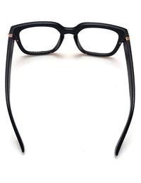 Thumbnail for NYStyle Hand Placed Clear Rhinestones Black Frame Glasses - Elevate Styles