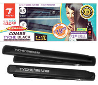 Thumbnail for Tyche Black Ceramic Flat Iron Combo Set 1