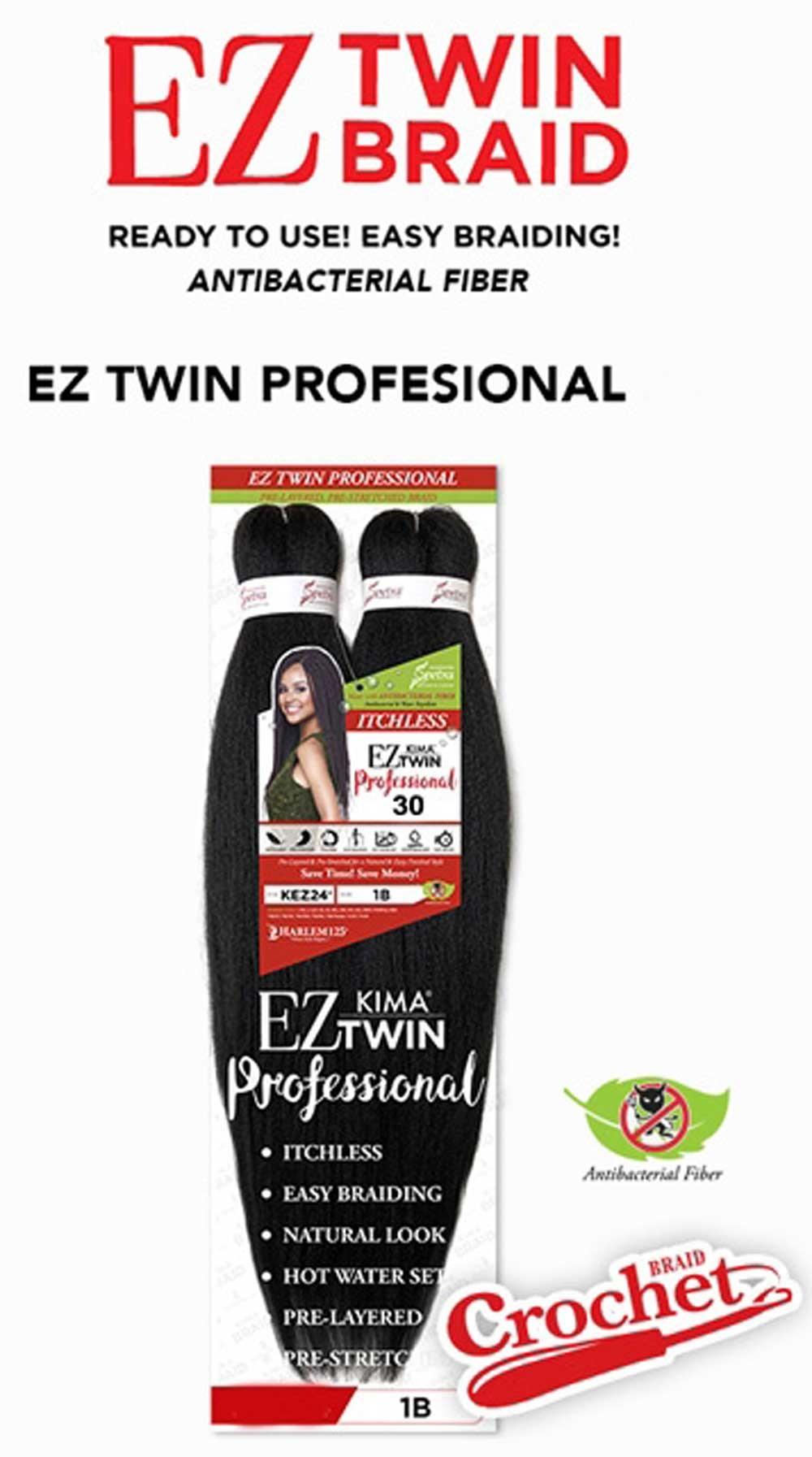 Harlem 125™ Kima EZ Twist Professional Crochet Braid TWIN PACK 30"  KEZ30 - Elevate Styles