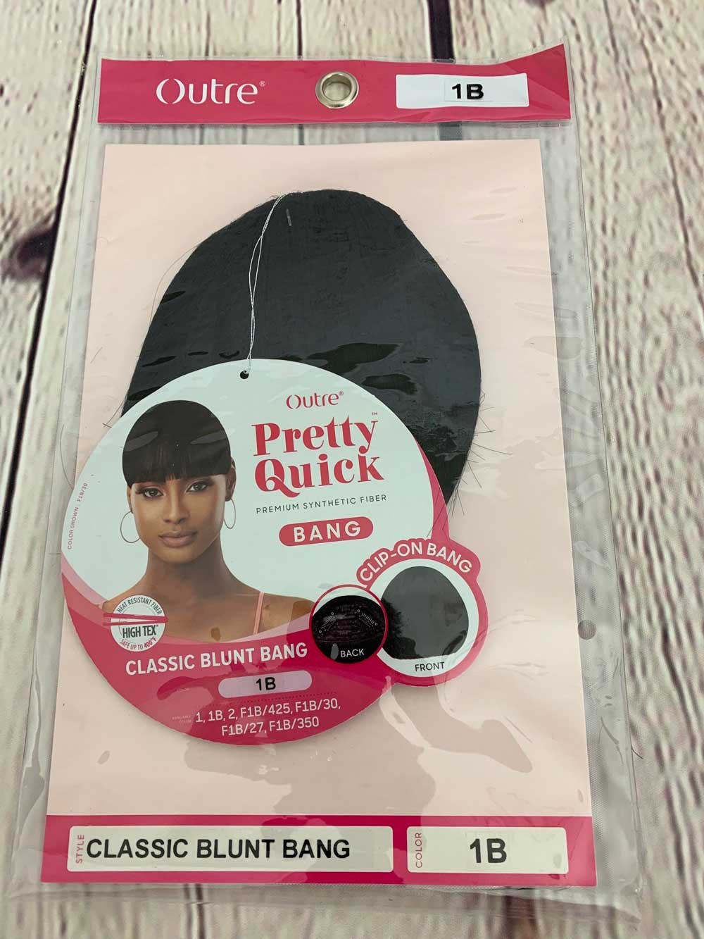 Outre Pretty Quick Bang Clip-On Classic Blunt Bang - Elevate Styles
