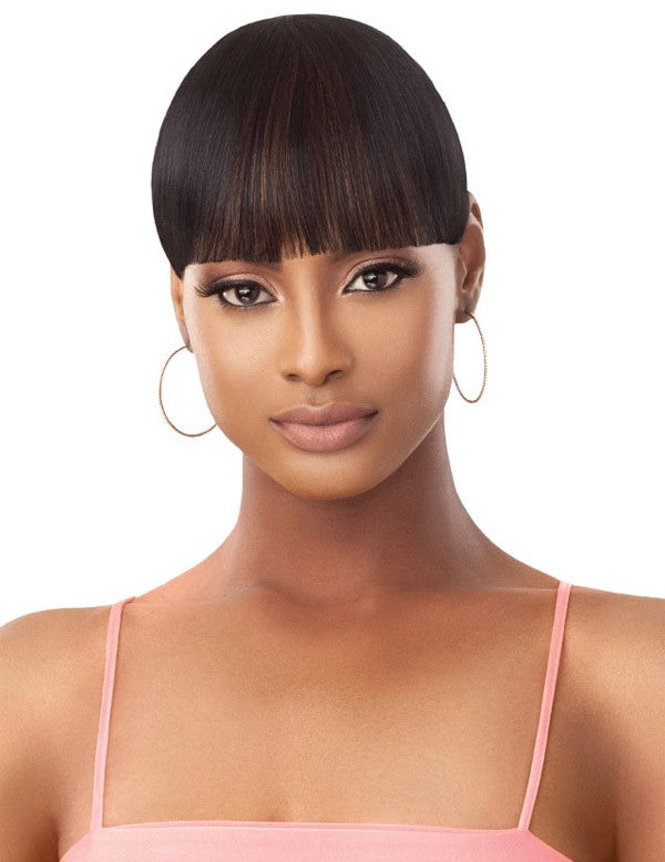 Outre Pretty Quick Bang Clip-On Classic Blunt Bang - Elevate Styles