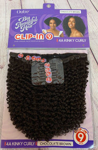 Thumbnail for Outre Big Beautiful Hair Clip-In 9 Pcs 4A Kinky Curl 10