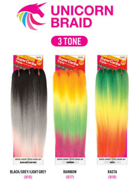Thumbnail for Janet Collection Super Caribe Unicorn Braid Pre-Stretched 3X Braiding Hair 48
