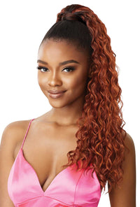 Thumbnail for Outre Premium Synthetic Pretty Quick Wrap Around Ponytail Deep Wave 24