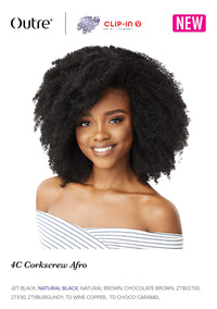 Thumbnail for Outre Big Beautiful Hair Clip-In 9 Pcs 4C Corkscrew Afro - Elevate Styles