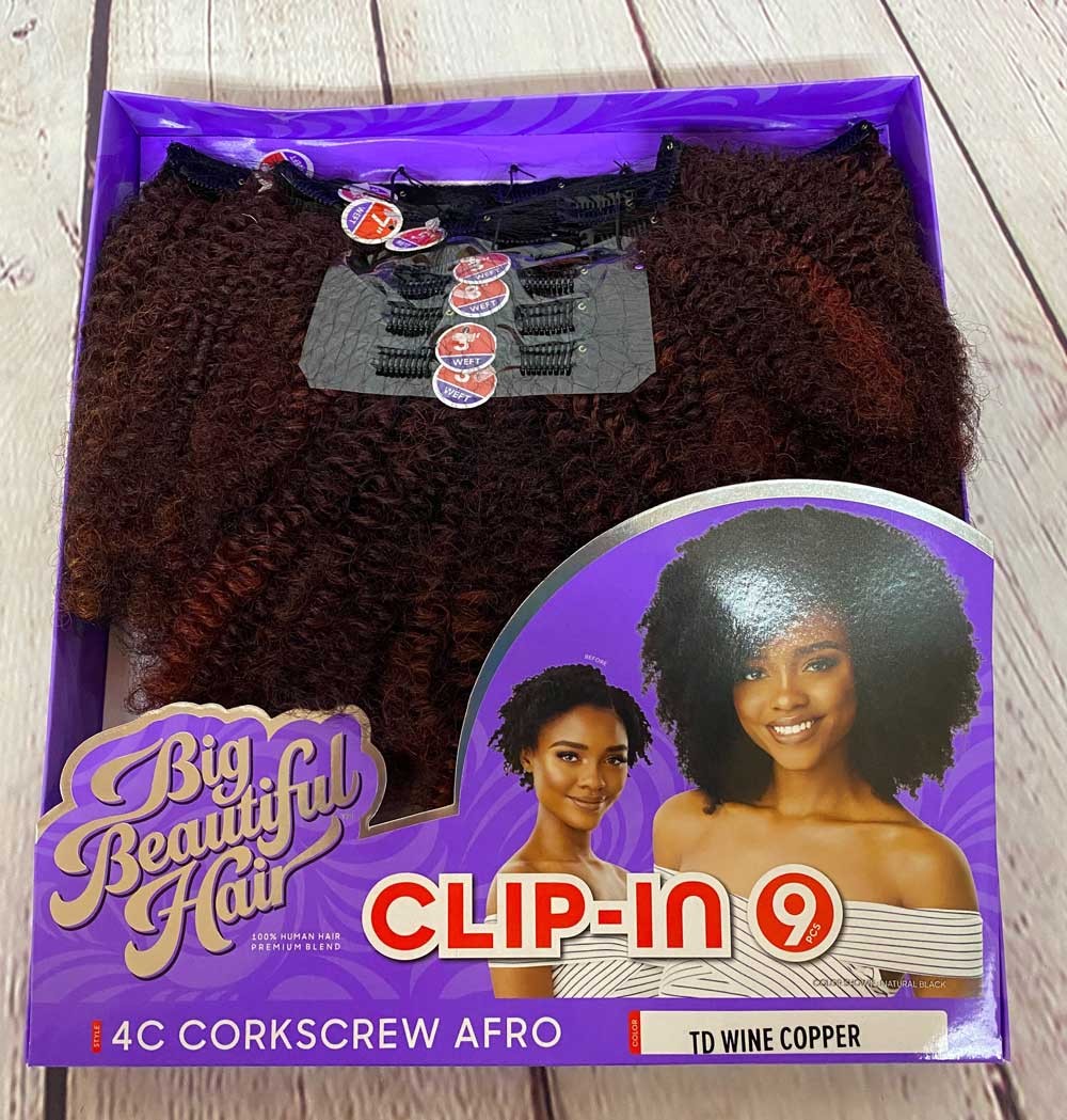 Outre Big Beautiful Hair Clip-In 9 Pcs 4C Corkscrew Afro - Elevate Styles