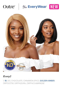 Thumbnail for Outre Synthetic Pre-Plucked HD Transparent Lace Front Wig Every 2 - Elevate Styles