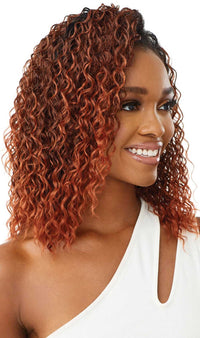 Thumbnail for Outre Quick Weave Lays Flat Wet N Wavy Half Wig Deep Curl 14