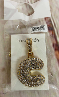 Thumbnail for Lima Limon Initial Necklace Chunky Gold Rhinestone Necklace - Elevate Styles