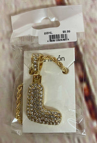 Thumbnail for Lima Limon Initial Necklace Chunky Gold Rhinestone Necklace - Elevate Styles