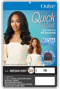 Thumbnail for Outre Quick Weave Neesha Soft & Natural Texture Half Wig Neesha H301 - Elevate Styles