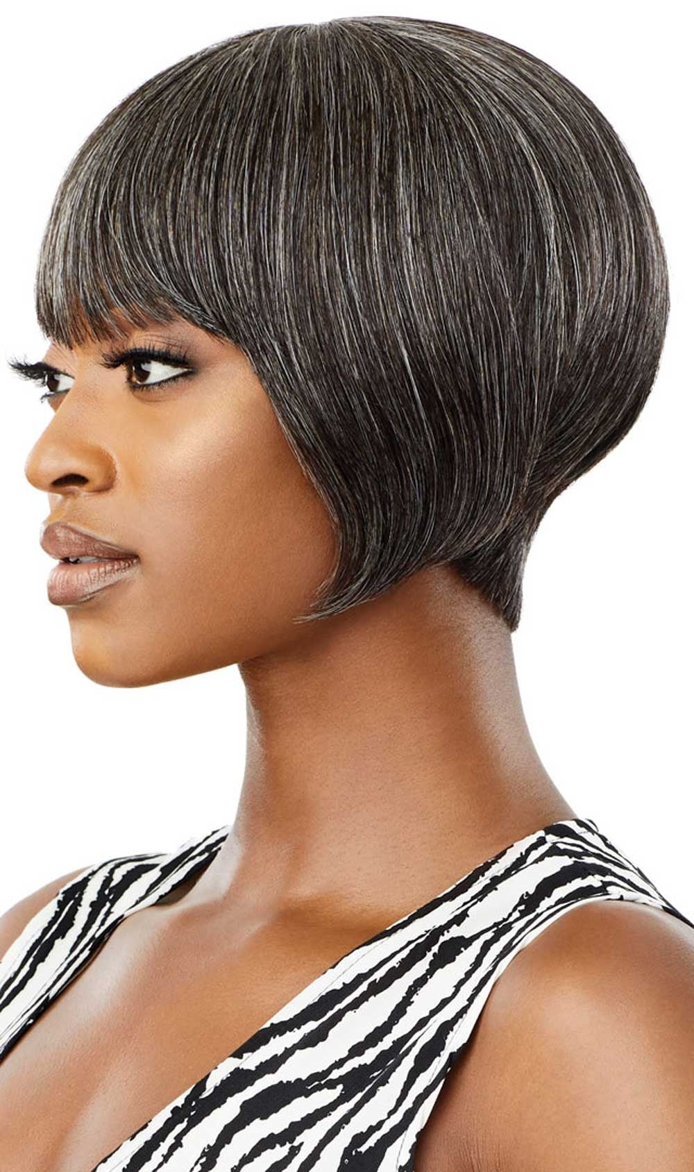 Outre Fab&Fly™ Gray Glamour 100% Unprocessed Human Hair Wig HH-HARRIET - Elevate Styles
